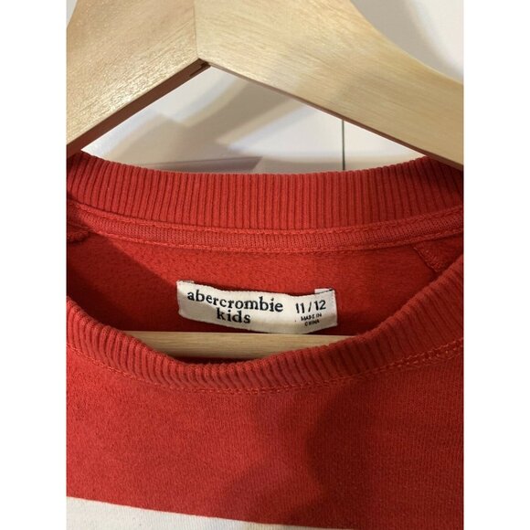 Abercrombie Kids Red Sz 11/12 Sweatshirt long sleeve t shirt pullover - Picture 2 of 5